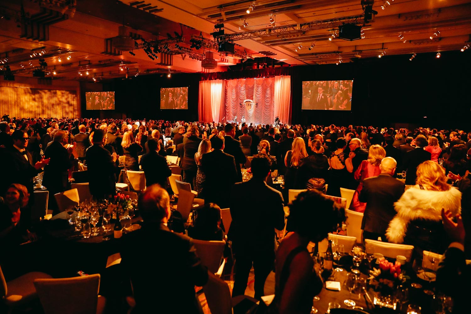 The audience arrives at the Ray Dolby Ballroom for the 31st Annual ASC Awards.