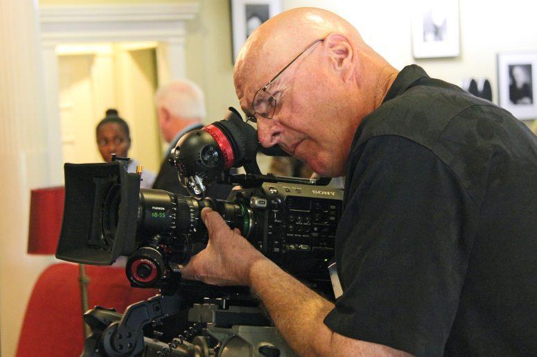 Bill Bennett, ASC examines the new MK-series 18-55mm zoom. Photo by David E. Williams