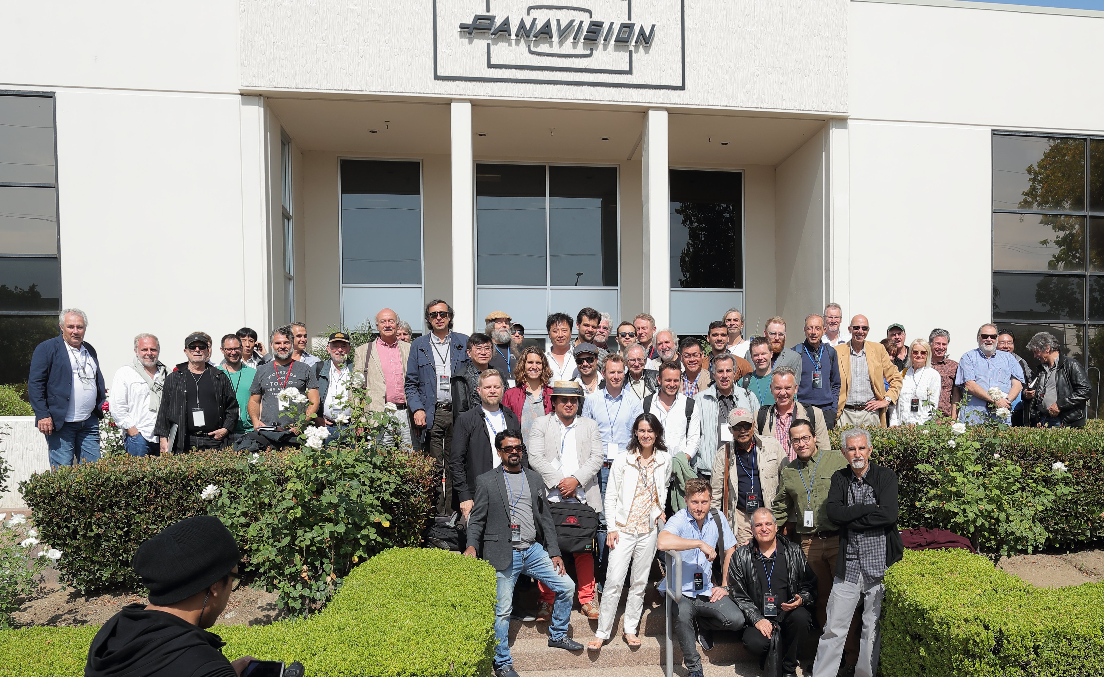 ICS participants arrive at Panavision for a presentation on formats and optics. Photo by James Neihouse, ASC