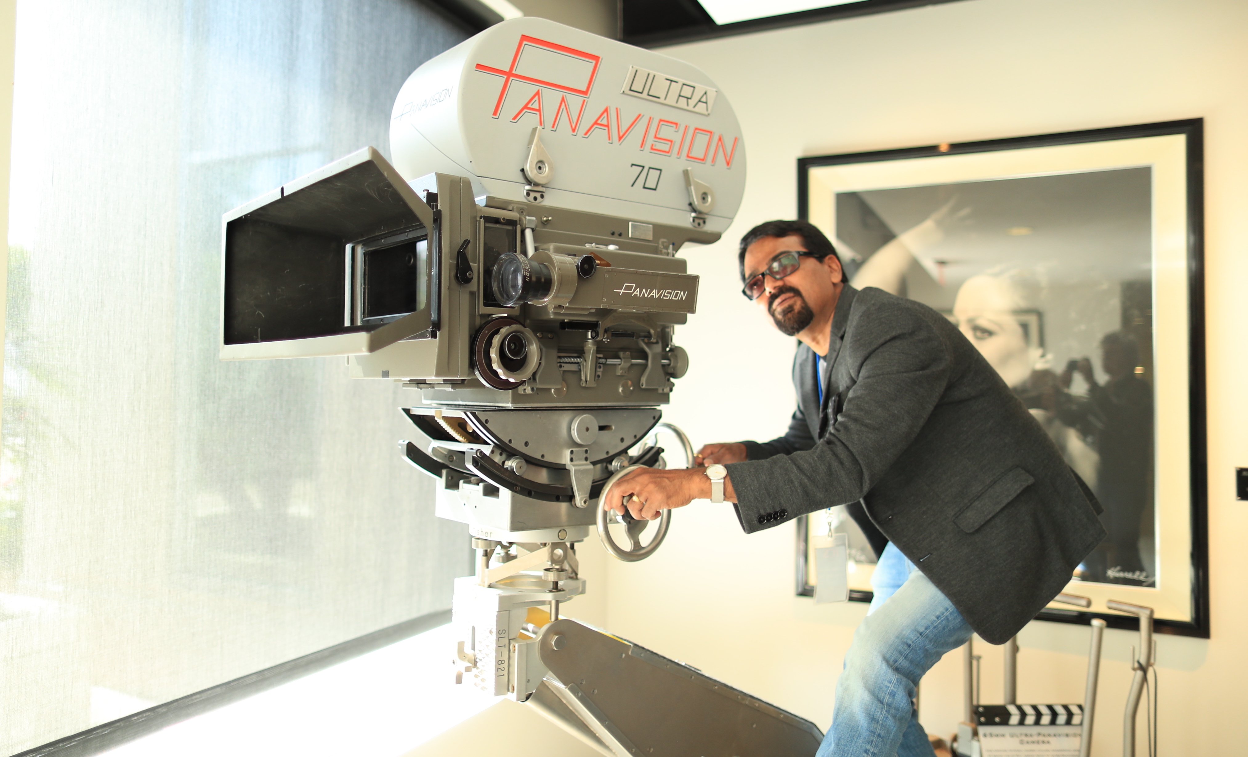 The Ultra Panavision 70 camera did not fail to impress. Photo by James Neihouse, ASC