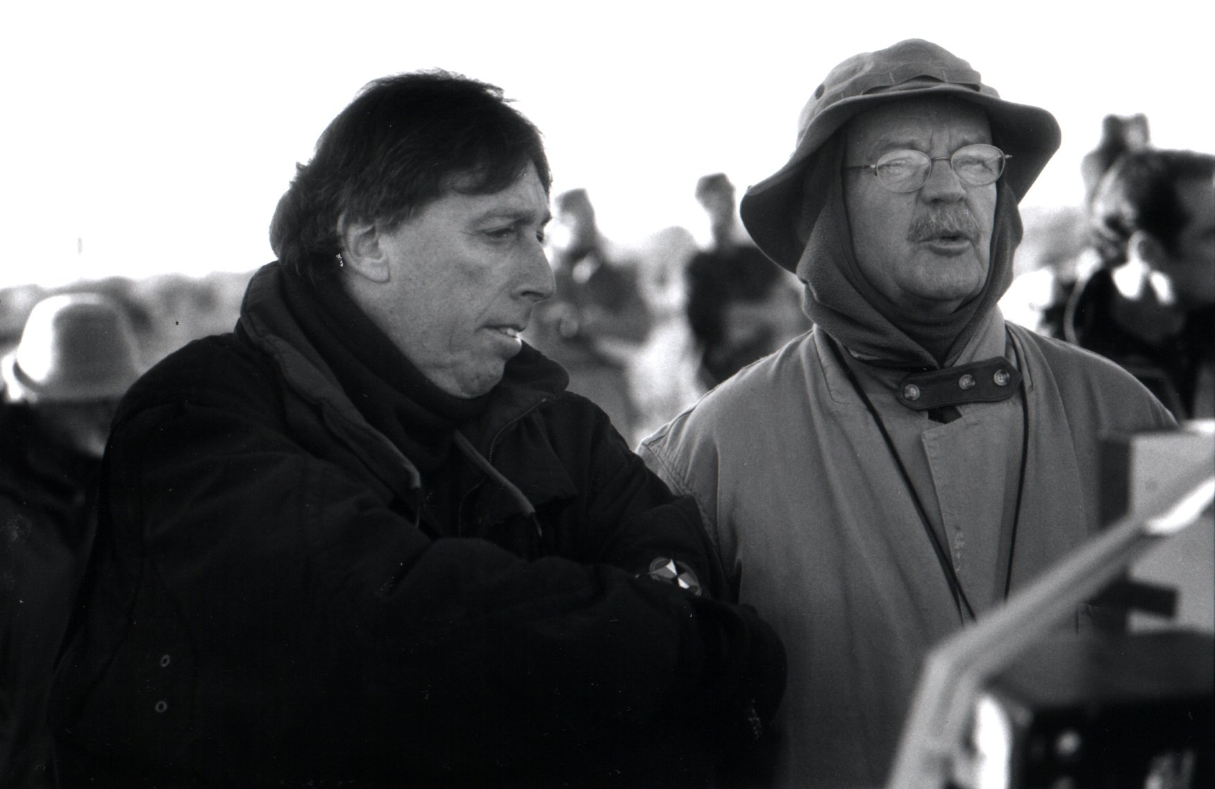 Filming the sci-fi comedy Evolution (2001) with director Ivan Reitman.