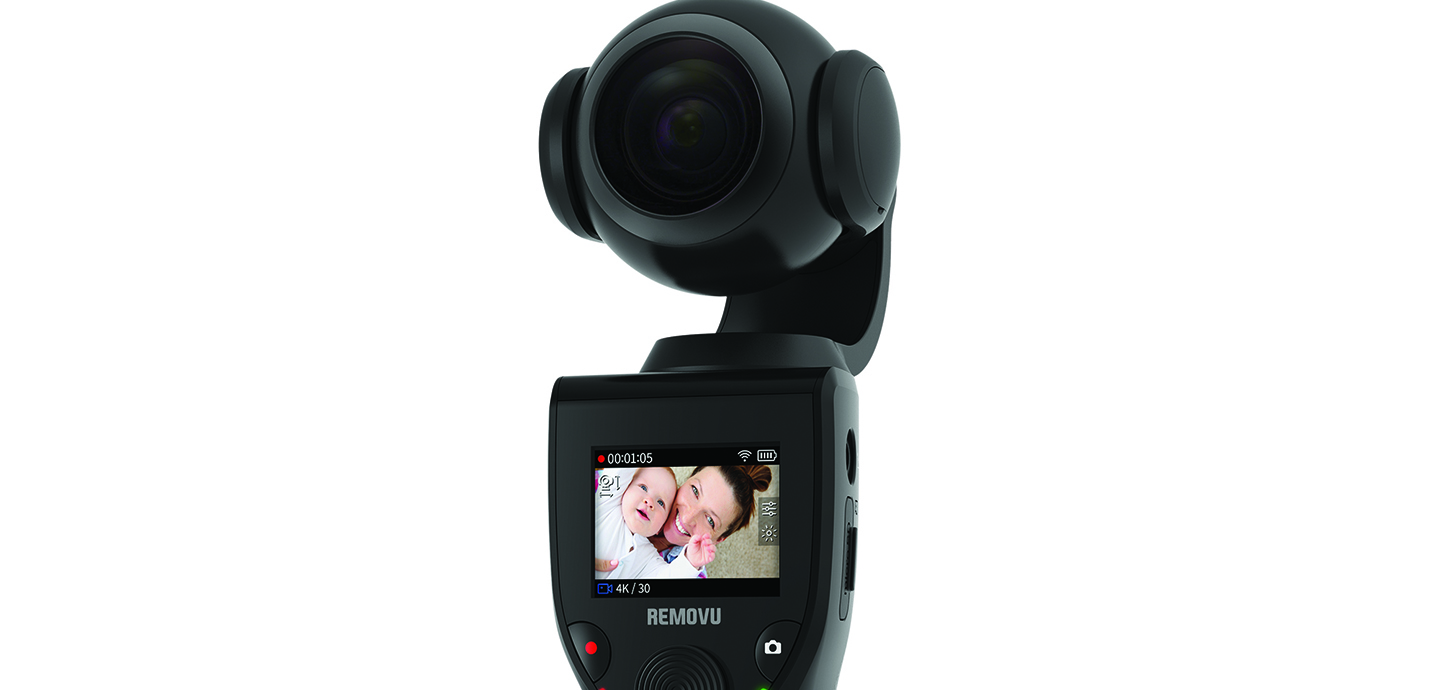 REMOVU K1 4K Video Camera Camcorder with Integrated 3-Axis Gimbal Stabilizer 