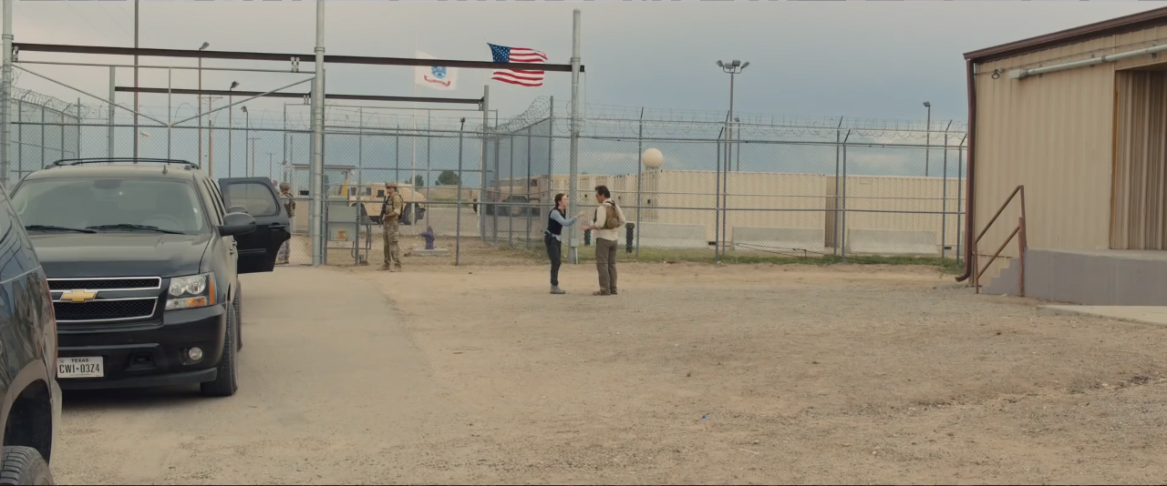 Sicario trailer - wide shot at military base