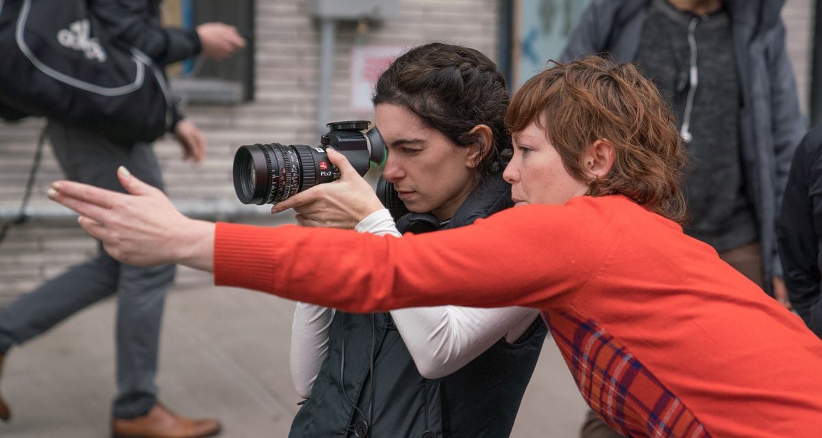 Cinematographer Autumn Eakin (on right) and writer-director Jennifer Kaytin Robinson. (Photo by Sarah Shatz/courtesy of Netflix.)