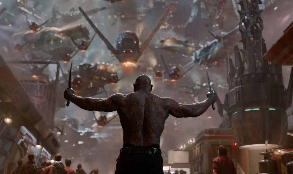 Dave Bautista as Drax the Destroyer.